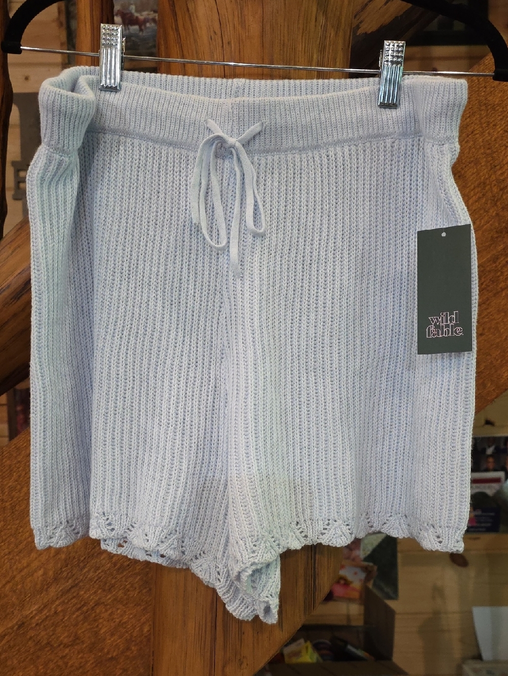Wild Fable Pale Blue Knit Lounge Shorts